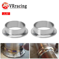 2.25 Inch 57mm V-Band Clamp Flange Kit Turbo Downpipe Wastegate V-band Turbo Exhaust Pipes Car Accessories VR-VFN225