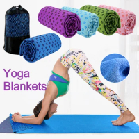 183x63cm Yoga Blankets Non Slip Yoga Mat Cover Towel Blanket Sports Travel Foldable Fitness Exercise Pilates Workout Mats