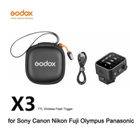 Godox X3 2.4G Wireless Flash Trigger TTL HSS OLED Touch Screen Transmitter Quick Charge for Canon Nikon Sony Fujifilm IN STOCK