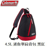 [ Coleman ] 4.5L 迷你單肩背包 黑紅 / CM-37832