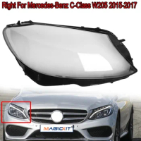 MagicKit 1X Right Headlight Lens Cover For Benz W205 C180 C200 C260L C280 C300 2015-2017