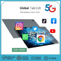 New 5G WiFi 10.1 Inch Android Tablet Pc Children's Gift Learning Education Tablets 4G LTE Phone Call Octa Core 8GB RAM 256GB ROM