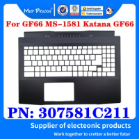 New Original 307581C211 For MSI Samurai GF66 MS-1581 Katana GF66 Laptop Palmrest Upper Cover Case Keyboard C Shell