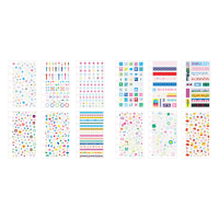 Wakawakaka A7 Punch Sticker Pack Little Nose Gacha Journal Sticker Book Star Material Decoration Gra