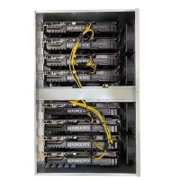 8gpu platform motherboard B75 computer server case full set with gpu
