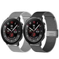 22mm Mesh Watch Band for Oneplus Watch 2 Oppo WatchX Bracelet Wrist Strap Loop for Oppo Watch X Watchband Accessories