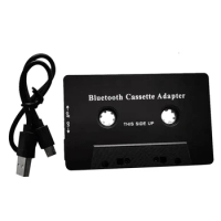 Universal Cassette Car Tape Aux Stereo Adapter With Mic For Phone MP3 AUX Cable CD Player