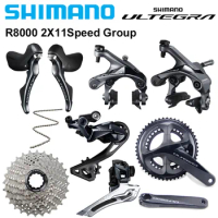 SHIMANO ULTEGRA R8000 Derailleurs 2X11Speed Groupset for ROAD Bicycle FC-R8000 50-34T 170MM Cassette Bottom Bracket Chain