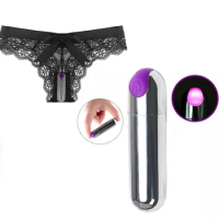 Rechargeable Vibrating Panties 10 Function Wireless Remote Control Bullet with Sexy Lace Panties Adult SexToy for Women Sex Shop