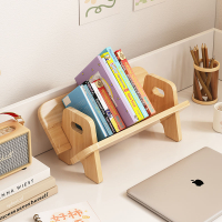 實木桌面小書架辦公室書桌簡約置物架學生簡易收納創意書本立書擋