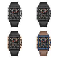 Jam Tangan Pria Expedition EXP 6757 / exp6757 / 6757 Leather Chronograph Original