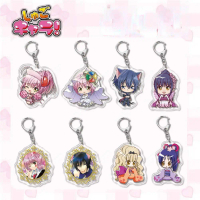 Shugo Chara Acrylic Móc Khóa Hinamori Amu Tsukiyomi Ikuto Hoshia Utau Nhân Vật Mặt Dây Chuyền Móc Ch