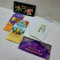 [ 50 LEMBAR ] ANGPAU AMPLOP LEBARAN IDUL FITRI UKURAN PANJANG KARAKTER MASJID, BEDUG, ANAK² MUSLIM, 
