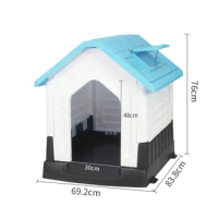 Environmentally Friendly Easy Clean And Simple Assemble Pet Large Dog House Indoor Plastic Kennel