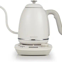 BUYDEEM K821 Electric Gooseneck Kettle with Variable Temperature Control, Pour Over Coffee Tea Kettle, Durable 18/8