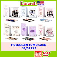 KPOP GIRLS LASER CARD 55pcs/50pcs BPINK WONYOUNG BABY MONSTER GIDLE AESPA ITZY Hologram Photocard To