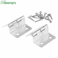 bowarepro Kitchen Cabinet Door Folded Hinges Furniture Accessories 5 Holes Drawer Hinges for Jewelry Boxes Furniture Fittings *2