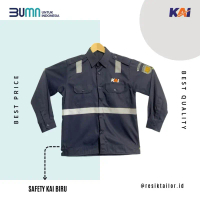 Seragam Safety Biru R6 Pt.Kereta Api Indonesia Wearpack Kerja