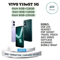 VIVO Y19SGT 5G 8/128GB Garansi Resmi + Bonus Ungu