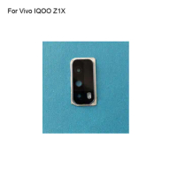 For Vivo IQOO Z1X Rear Back Camera Glass Lens +Camera Cover Circle Housing Parts For Vivo IQOO Z 1X