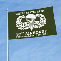 US Army 82nd Airborne Fort Bragg North Carolina ธงกลางแจ้ง Home Garden ธงแบนเนอร์ Breeze ธง USA ธงตก