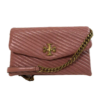 【TORY BURCH】tory burch 小香風 kira 細絎縫斜woc 背包 粉色(母親節送禮)