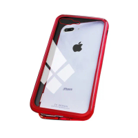 【Didoshop】iPhone 7/8通用 4.7吋 磁吸式鋼化玻璃手機殼 手機保護殼(WK005)