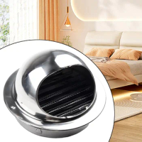 Stainless Steel Exterior Wall Air Outlet Grille Round Heating Cooling Vent Cover Compatible With All Tumble Dryer Vents/hose