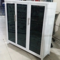 Rak sepatu aluminium panel ACP