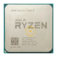 AMD Ryzen 5 2600X R5 2600X 3.6 GHz Six-Core Twelve-Thread CPU Processor YD260XBCM6IAF Socket AM4