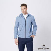 Pierre Cardin皮爾卡登 男款 帥氣連帽薄夾克外套-灰藍色 (5215662-36)