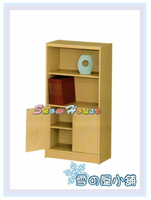 ╭☆雪之屋居家生活館☆╯R551-13  B-03白橡木書櫃(美背式)/置物櫃/收納櫃/附活動隔板2片(含門內1片)