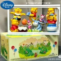 Miniso Disney Blind Box Winnie The Pooh Blind Mysterious Surprise Box Figure Tigger Eeyore Piglet Model Toy Xmas Gifts