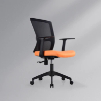 Designer Comfortable Ergonomic Office Chair Adjustable Orange Black Room Swivel Office Chair Armchair Bureau Meuble Accessories