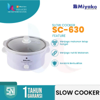 Miyako Slow Cooker SC-630 – Kapasitas Besar 6 Liter, Panci Keramik Premium