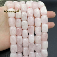 13x18MM 21PCS Large Natural Rose Quartzs Crystal Nugget Beads For DIY Jewelry Making MY240321