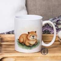 Mug Lucu Berang-berang Tidur Imut Kartun Hewan