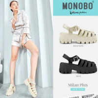 รองเท้ารัดข้อ Monobo รองเท้าแฟชั่นส้นแบน New ปรับแบบเข็มขัดได้ รุ่น Milan Plus