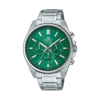 CASIO卡西歐 EDIFICE 三針三眼 標準計時鐘錶 日期顯示窗 奢華綠 EFV-650D-3A_43.5mm