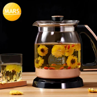 Multifunction Electric Kettle 1.2L Health Pot Kettle Glass Transparent Household Quick Heating Electric Water Boiler Teapot