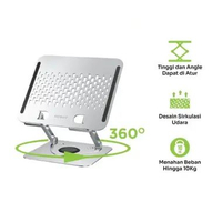 Robot RT-LS06s Stand Holder Laptop Aluminium Alloy Rotatable 360° Liftable & Foldable