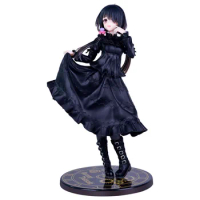 Date A Live Anime Figure Black Dress Casual Wear Kurumi Tokisaki PVC Action Figure Car Decoration Collection Model Toy Gift