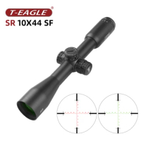 Tactical T-EAGLE SR 10X44SF Long Range Rifles Scope Airgun Optics Red Dot Illuminated Riflescope For PCP Shooting Hunting