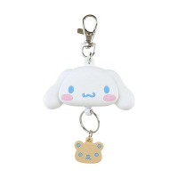 【震撼精品百貨】大耳狗_Cinnamoroll~日本Sanrio三麗鷗 大耳狗造型矽膠伸縮鑰匙圈-好友款*16877