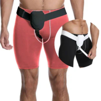 Man Health Care Underwear Hernia Prevent Waist Belt Boxers Fabric Easy Wear Unilateral Breathable Physical Therapy Lingerie