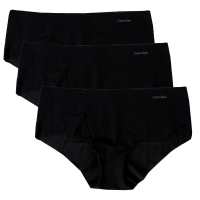 Calvin Klein CK無痕無縫低腰女三角褲女內褲三件組(經典黑三件)