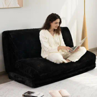 HIGOGOGO Floor Sofa Bean Bag Bed, Foam Filling Extra Thick Floor Couch, Folding Matress Bean Bag Chair
