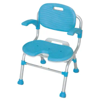 日本【TacaoF】幸和 可摺疊U型坐墊扶手可掀洗澡椅 SCU01【R1BT6426LBL0000】