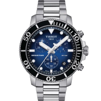 【TISSOT 天梭 官方授權】Seastar 海星300米潛水石英錶 手錶 畢業禮物 慶端午 包粽(T1204171104101)