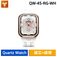 【Y24】Quartz Watch 45mm 手錶 石英錶芯 不含錶殼 QW-45-RG-WH (白/玫瑰金)